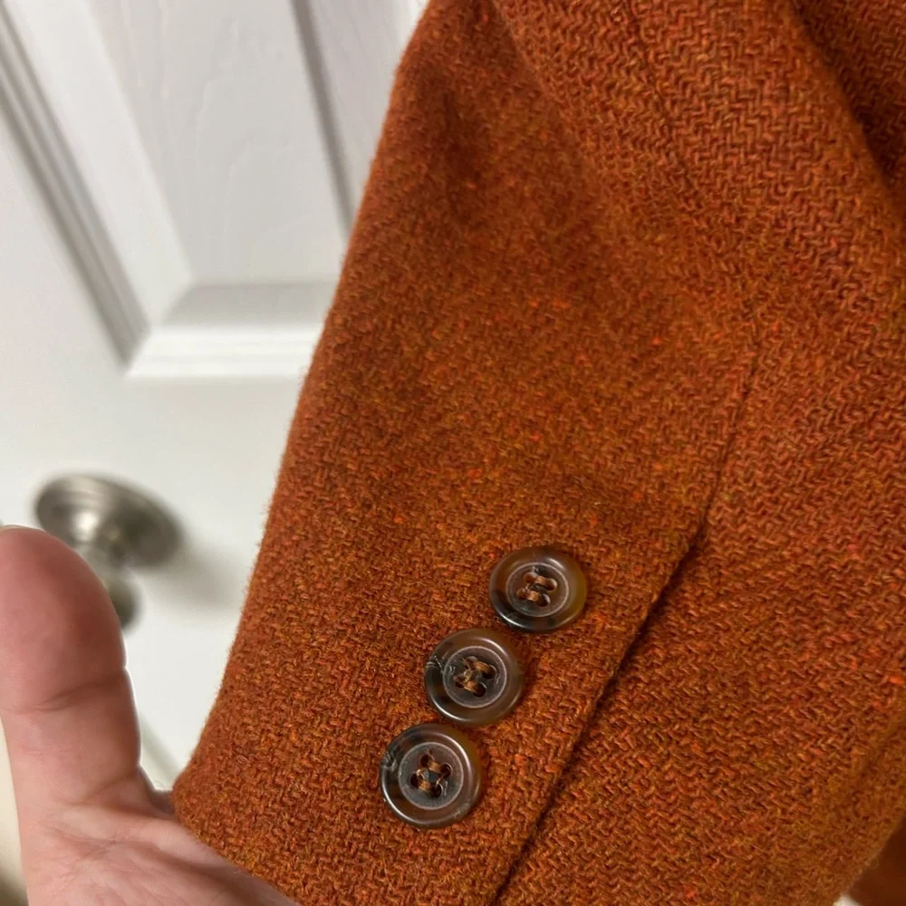 Vintage Lands’ End Women’s Blazer Wool Blend 18 Tall - Picture 6 of 6
